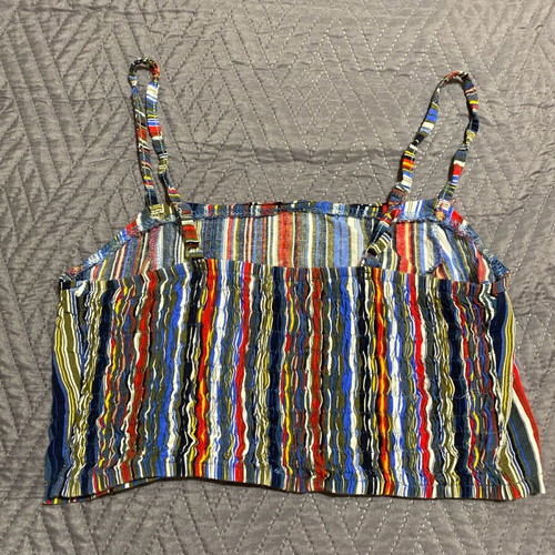 Colorful crop top like new, size M