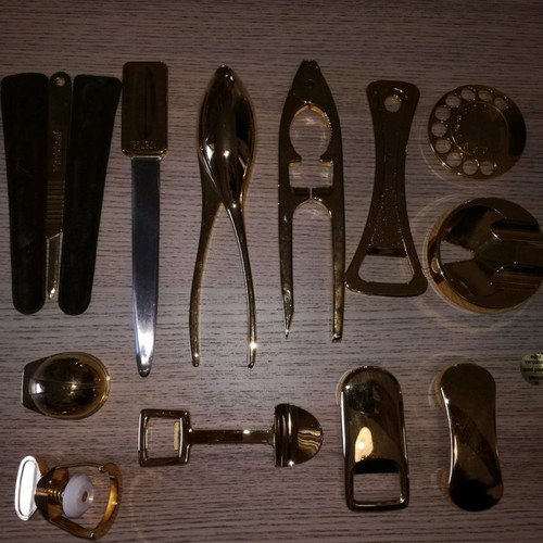 Gold-plated kitchen set new, 31 pieces, German