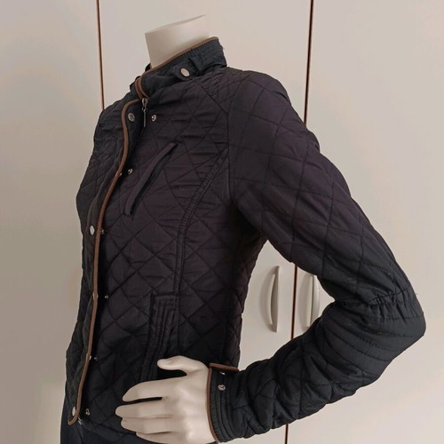 Voyelles Black Women's Quilted Autumn Jacket S Used