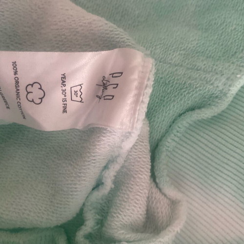 PCP hoodie, mint green tie dye, oversize