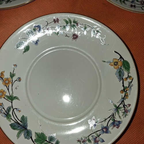 Woodhill vintage dessert plates set of 3, porcelain, 15cm