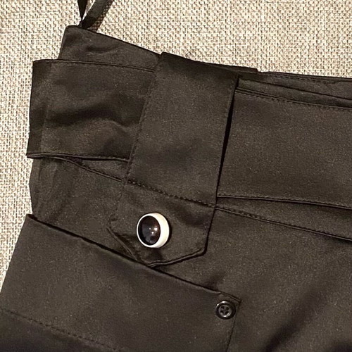 Paranoia Black Mini Skirt like new, size L with wide belt