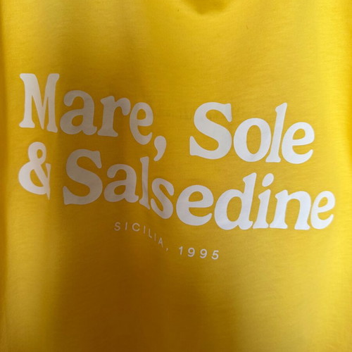 H&M women's yellow M mako shirt like new