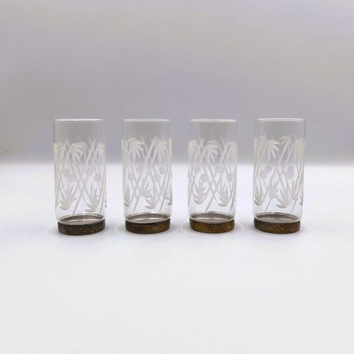 Tsipouro glasses used, set of 4 pieces