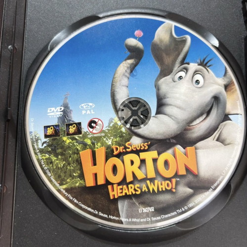 Horton DVD used, dubbed animated movie