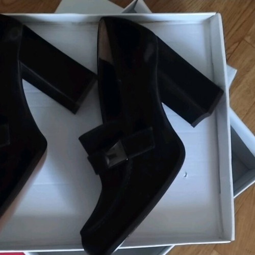 Danos suede leather black shoe size 40 new