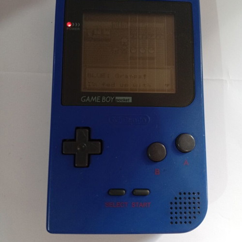 Game Boy Pocket console with Pokémon Red, Nintendo handheld