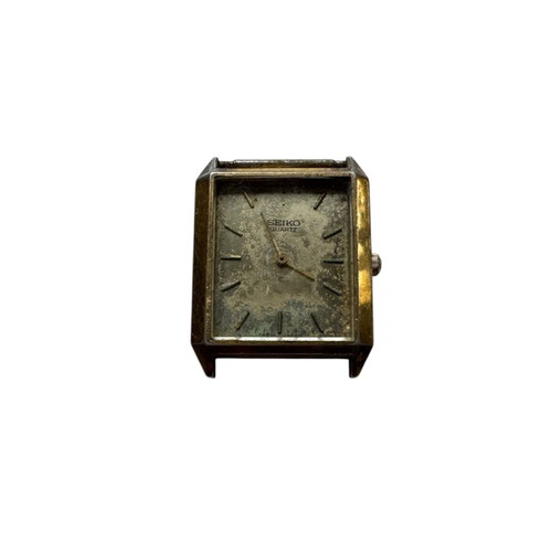 Seiko Quartz Japan wristwatch used, gold color