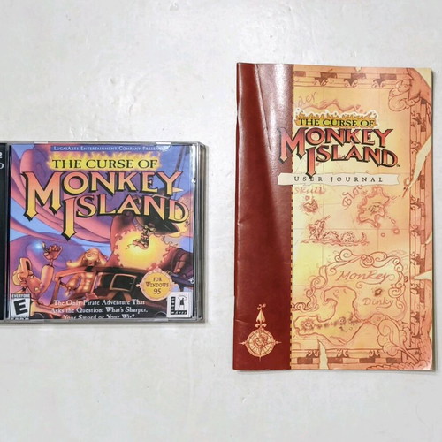 The Curse of the Monkey Island PC game used, adventure