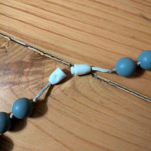 Teething necklace used, pack of 2, food grade silicone