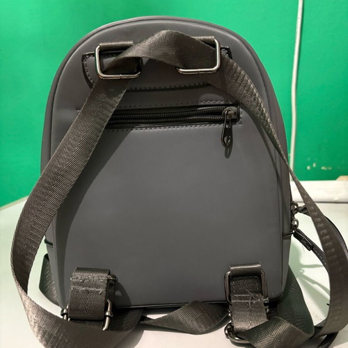 Backpack with stickers grey, like new