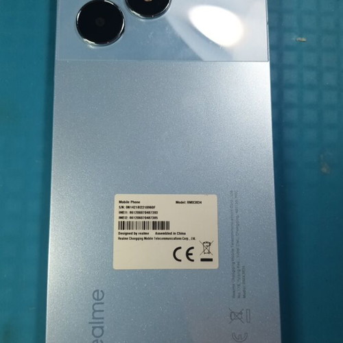 Realme Note 50 parts used, no SIM slot, damaged frame