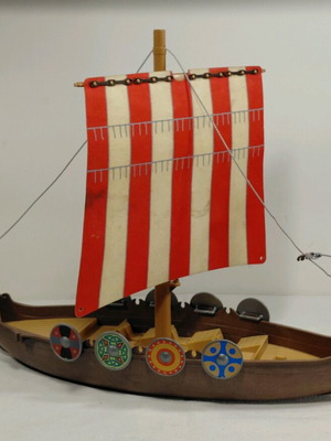 Playmobil 3150 Viking Ship used with missing parts
