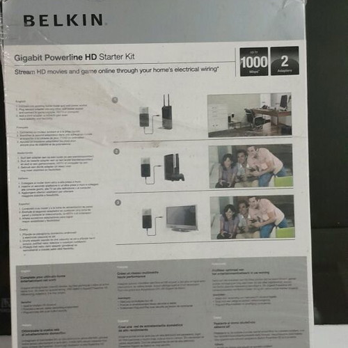 Belkin Gigabit Powerline HD Starter Kit like new