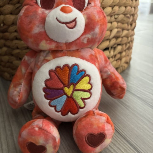 Care Bears Friend Bear plush like new, rare Tie-Dye edition
