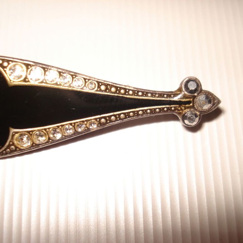Catherine Popesco France vintage pin used 9.6cm 2cm