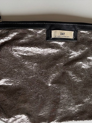 Day Birger et Mikkelsen vintage χειρός τσάντα μεταχειρισμένη, μαύρο και ασημί
