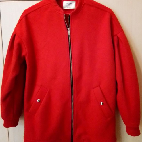 Berska women's jacket like new, bright red, size S