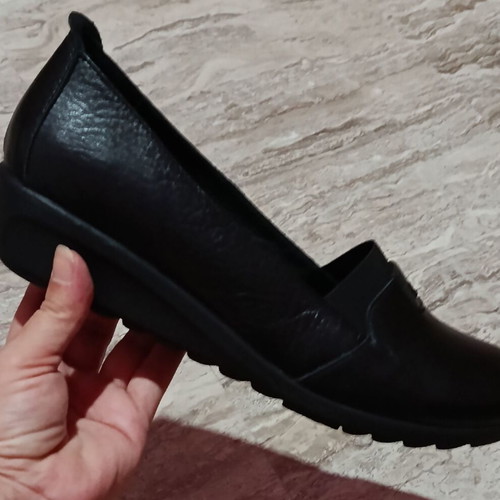 Aerostep women's black leather anatomical shoes size 38