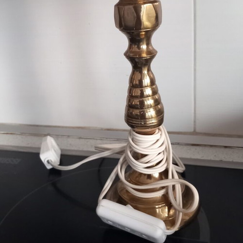 Brass table lamp small used