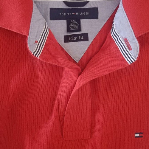 Tommy Hilfiger polo Large red like new