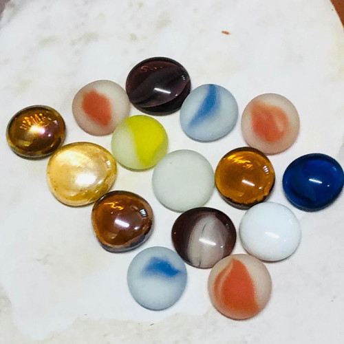 Pack of 15 multicolored cabochon cut stones new