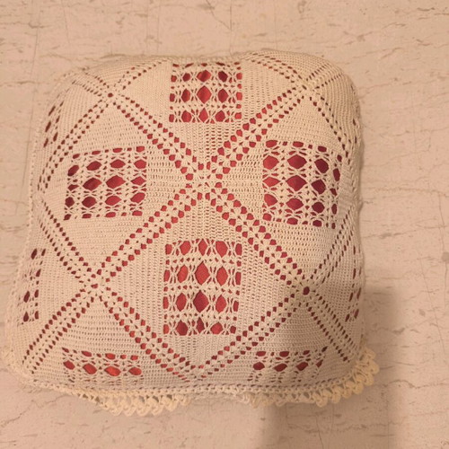 Traditional sofa pillows used, set of 2, handmade