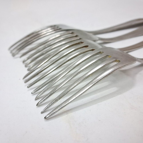 Petko Denev forks set of 4 used, vintage stainless steel