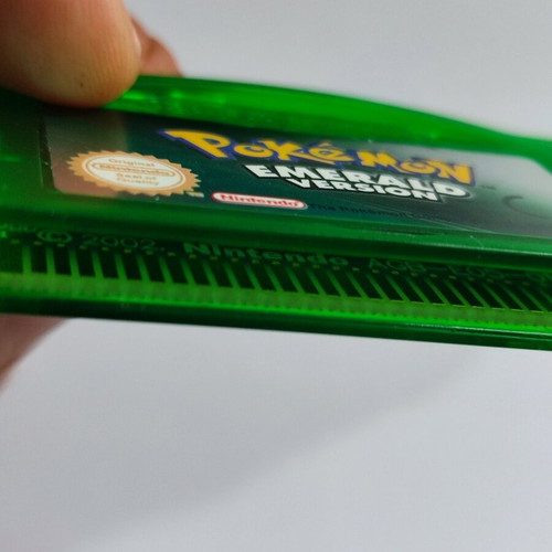 Emerald Pokemon GBA Game Boy Advance SP Cartridge used