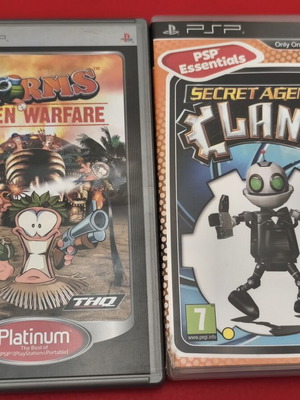 PSP games bundle with Worms Open Warfare and Secret Agent Clank