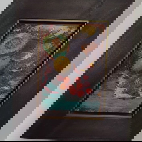 Oil painting on canvas by Christos Pallantzas, like new, still life