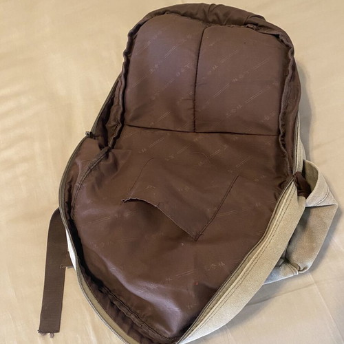 Backpack like new, khaki-olive color, stonewashed style