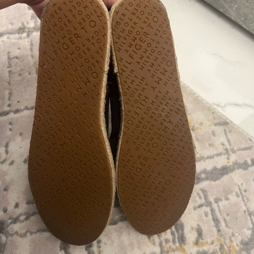 Tommy Hilfiger espadrilles with sequins used, size 39, dark blue