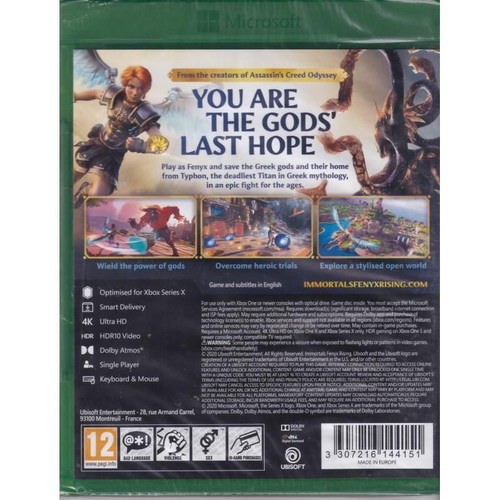 Immortals Fenyx Rising Xbox Series X new, factory sealed