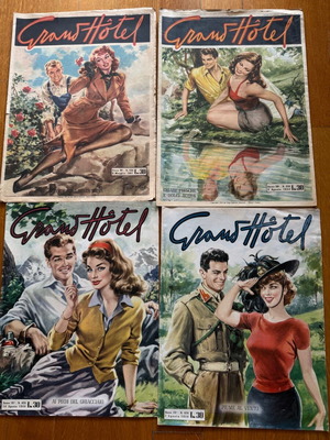 Italian magazines used, pack of 9, 1950s