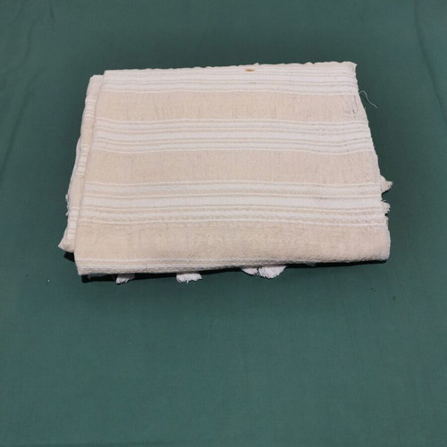 Wool woven bed sheet used, from 1920 era