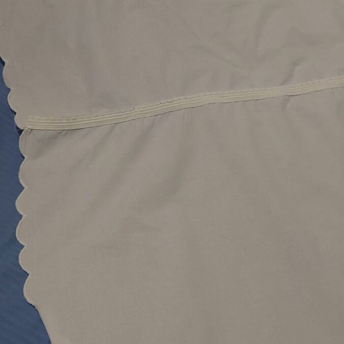 White Embroidered Curtain 100% Cotton Like New, 180x150 to 190cm