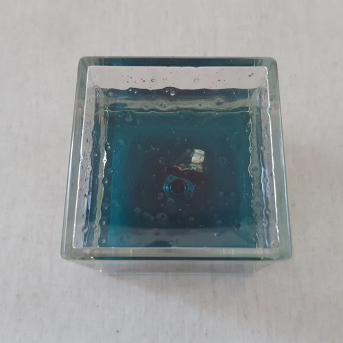 Water decoration with floating sailboat used
