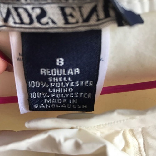 Landsend white ski pants like new, small/medium, with fleece lining