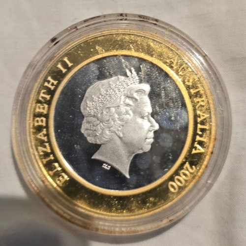 Rare 2000 Australia millennium $10 silver and gold proof coin new