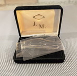 Vintage J.M. Tie Clip in Silver and Gold, New