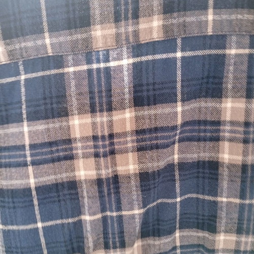Winter shirt size L, excellent condition, blue and brown
