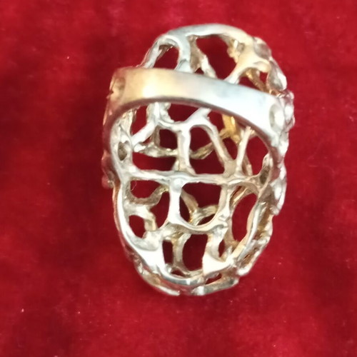 Lalaounis silver ring 925 vintage used, size 54