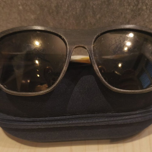 Escape Eyewear Unisex Sunglasses used, tortoiseshell frame, brown mirror lens