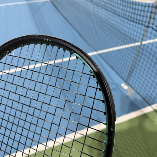 Head Boom Pro tennis racket used, strung with Luxilon 4G Black Edition