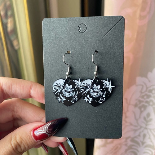 Ryuk earrings from Death Note anime, new with steel hooks