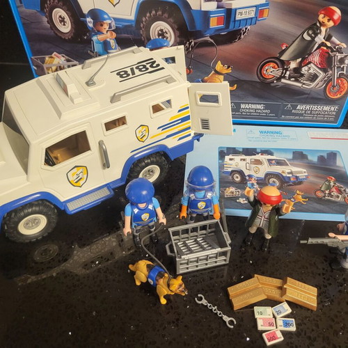 Playmobil 9371 City Action Money Transport Vehicle like new