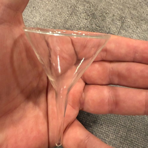 Miniature glass funnel like new
