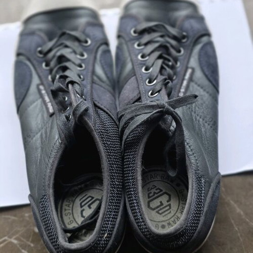G-Star Raw leather men's athletic shoes used, size 44, black