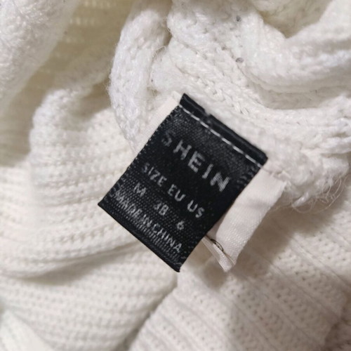 Cropped Sweater Shein used, size M, white